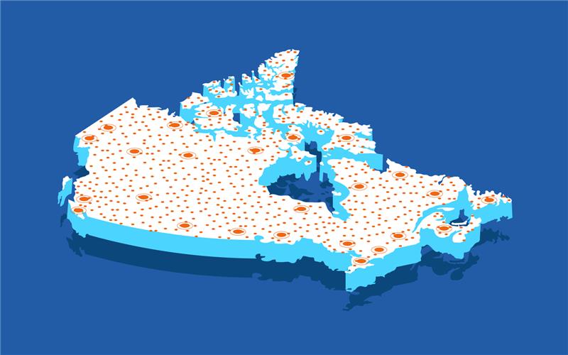 canada map